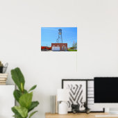 Bucklin, Kansas, Rathaus und Wasserturm Poster (Heimbüro)