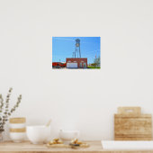 Bucklin, Kansas, Rathaus und Wasserturm Poster (Küche)