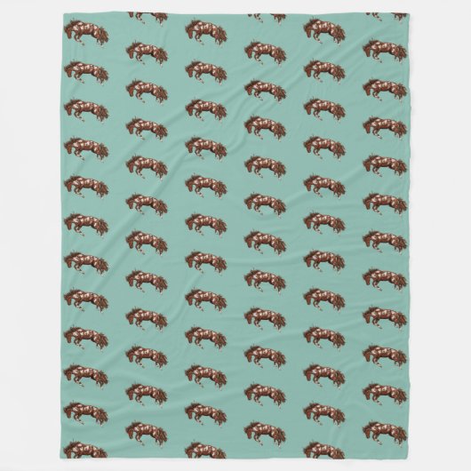 Buckmalerei Fleecedecke (Vorderseite)