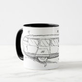 Buckminster Fullers Dymaxion-Wagen - die Tasse (Vorderseite Links)