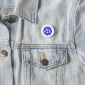 Buckminsterfullerene Molekül (blau) Button (Beispiel)