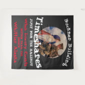 Buckner Gebäude Timeshares Whittier Alaska Wandteppich (Vorderseite (Horizontal))