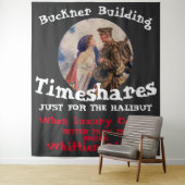 Buckner Gebäude Timeshares Whittier Alaska Wandteppich (Beispiel)
