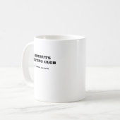 Bucknuts schwarze Schwein-unten Tasse (Vorderseite Links)