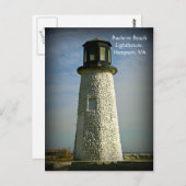 Buckroe Beach Lighthouse Hampton, VA Postcard Postkarte (Vorne/Hinten)