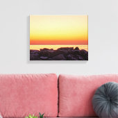 Buckroe Beach Sunrise Canvas Print Leinwanddruck (Insitu (Wohnzimmer))