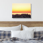 Buckroe Beach Sunrise Canvas Print Leinwanddruck (Insitu (Schlafzimmer))