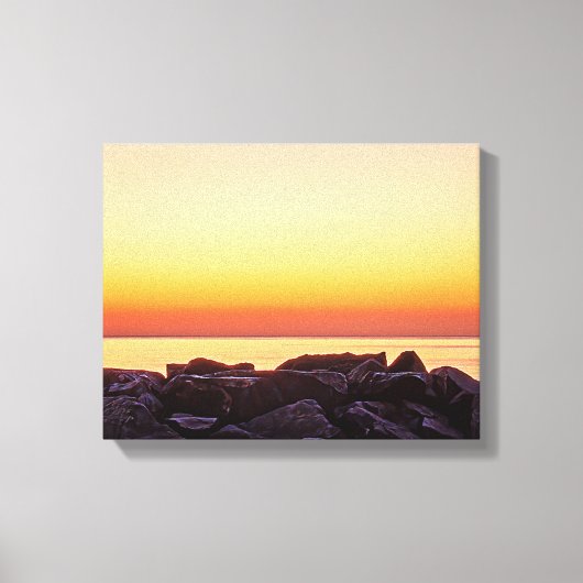 Buckroe Beach Sunrise Canvas Print Leinwanddruck (Vorderseite)