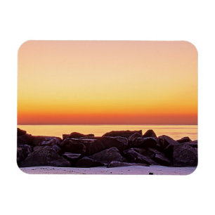 Buckroe Beach Sunrise Flexibles Foto Magnet