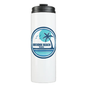 Buckroe Beach Virginia Palm Tree Birds Thermosbecher
