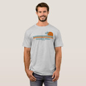Buckroe Beach Virginia Sun Palm Trees T-Shirt (Vorne ganz)
