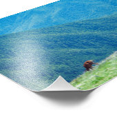 Bucks an den Bergen Fotodruck (Ecke)