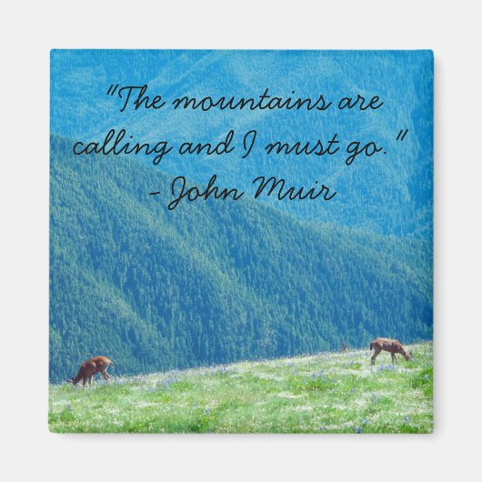 Bucks an den Bergen Magnet (Vorne)