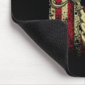 Bucks Antler und Schädel auf einer amerikanischen Mousepad (Ecke)