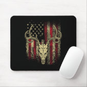 Bucks Antler und Schädel auf einer amerikanischen Mousepad (Mit Mouse)