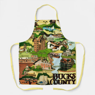 Bucks County Karte Schürze