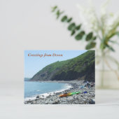 Bucks Mills Beach, Devon Postkarte (Stehend Vorderseite)