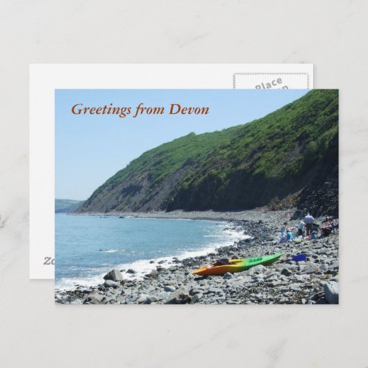 Bucks Mills Beach, Devon Postkarte (Vorne/Hinten)
