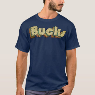 Bucks Vintag Rainbow Typografy Style 70er T-Shirt