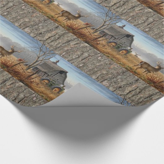 Buckschlacht Geschenkpapier (Ecke)