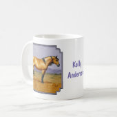 Bucksin Wild Horse Mustang Stallion Kaffeetasse (Vorderseite Links)