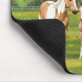 Buckskin Dun Pinto Paint Horses In Summer Pasta Mousepad (Ecke)