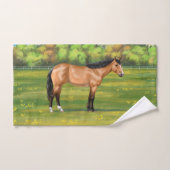 Buckskin Dun Quarter Horse Badhandtuch Set (Handtuch)