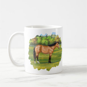 Buckskin Dun Quarter Horse Kaffeetasse