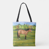 Buckskin Dun Quarter Horse Tasche (Rückseite)