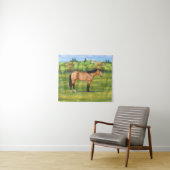 Buckskin Dun Quarter Horse Wandteppich (Beispiel (Horizontal))