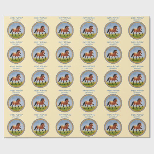 Buckskin Gelb Geschenkpapier (Flach)