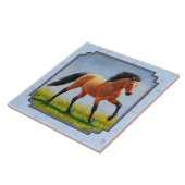 Buckskin Horning Light Blue Fliese (Seite)