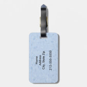 Buckskin Horning Light Blue Gepäckanhänger (Rückseite vertikal)