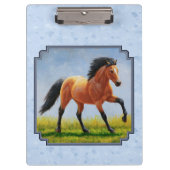 Buckskin Horning Light Blue Klemmbrett (Vorderseite)