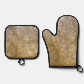 Buckskin Horse Dapples Coat Pattern Ofenhandschuh & Topflappen-Set (Vorderseite)