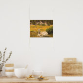 Buckskin Horse Foal Portrait Poster (Küche)