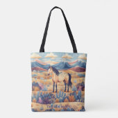 Buckskin Horse Girl Pony Cactus Tasche (Rückseite)