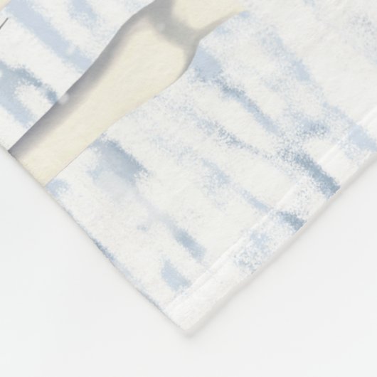 Buckskin Paint Horns in Snow Fleecedecke (Ecke)