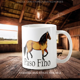 Buckskin Paso Fino Horse Illustration Kaffeetasse