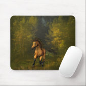 Buckskin Pferd in der Wald Mousepad (Mit Mouse)