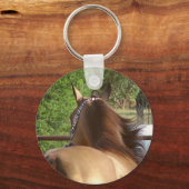 Buckskin Pferd Schlüsselanhänger (Vorderseite)