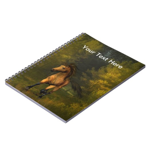 Buckskin-PferdeNotebook Notizblock (Linke Seite)