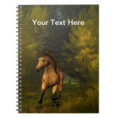 Buckskin-PferdeNotebook Notizblock (Vorderseite)