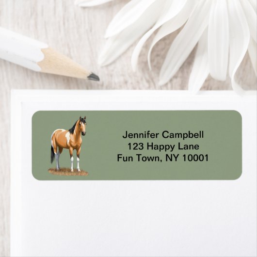 Buckskin Pinto Dun Paint Horse Staillion (Insitu)