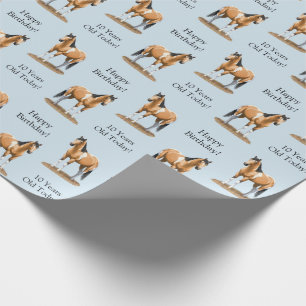 Buckskin Pinto Dun Paint Horse Staillion Geschenkpapier