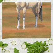 Buckskin Pinto Dun Paint Horse Staillion Geschirrtuch (Gefaltet)