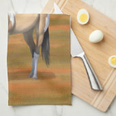 Buckskin Pinto Dun Paint Horse Staillion Geschirrtuch (Viertel Falte)