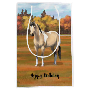 Buckskin Pinto Dun Paint Horse Staillion Mittlere Geschenktüte
