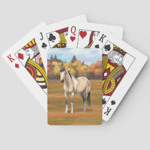 Buckskin Pinto Dun Paint Horse Staillion Spielkarten
