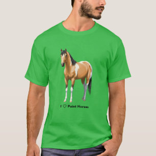 Buckskin Pinto Dun Paint Horse Staillion T-Shirt
